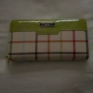 Coach Accordian Zip Around Wallet